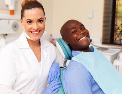 Man at Dentist Office